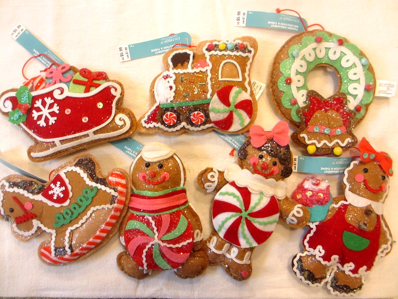7 Target Cloth Christmas Gingerbread Ornaments, Celebrate It