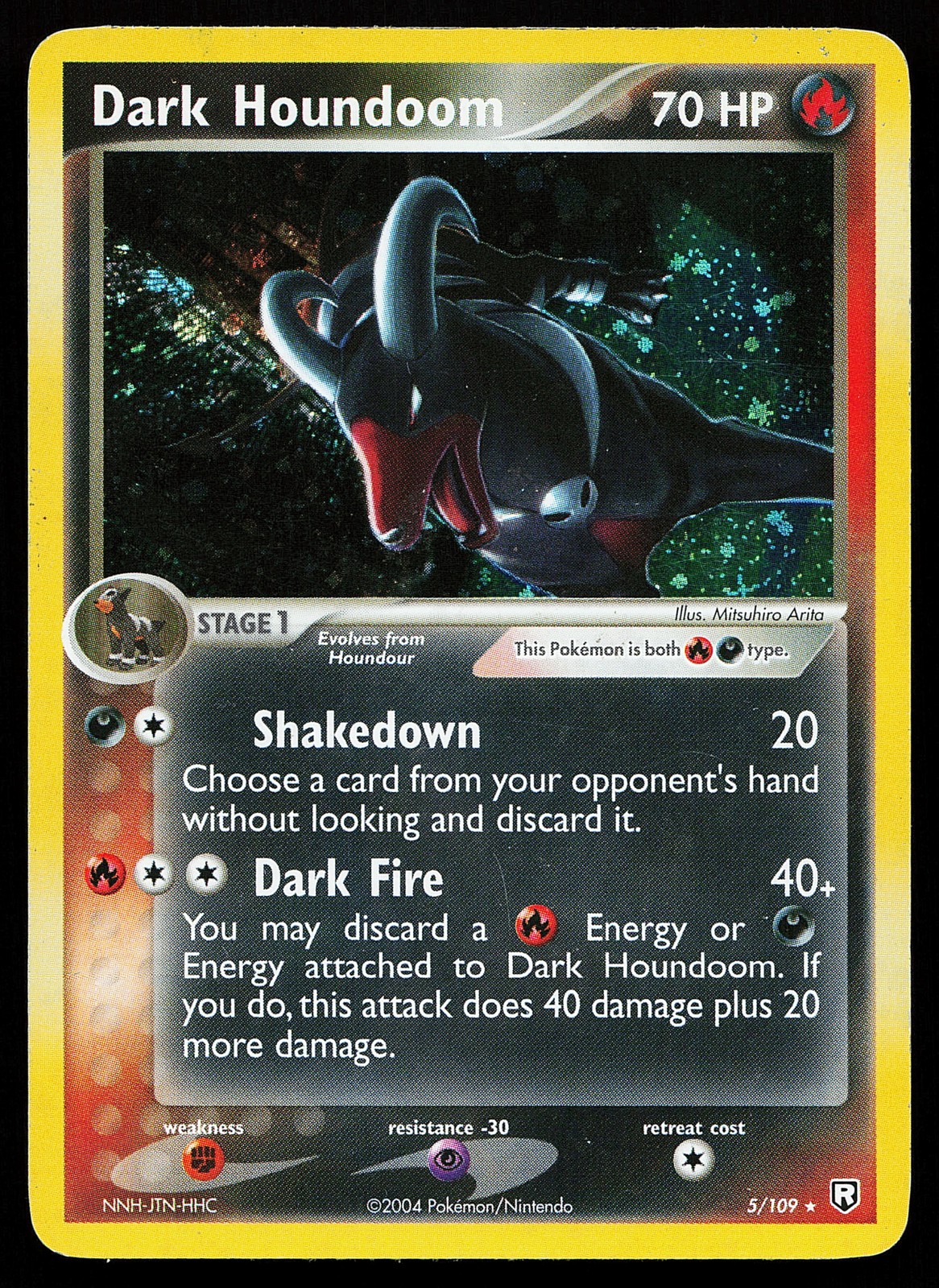 Dark Houndoom 5/109 Holo Rare Team Rocket Returns Pokémon Card