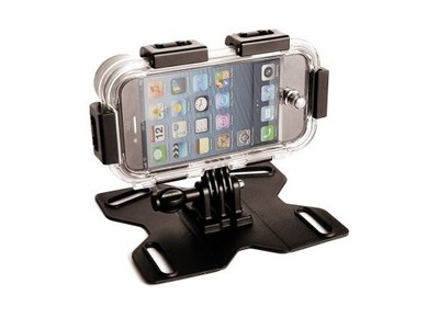 MAPTAQ Outdoor iPhone 5 Halterung Q-Mountz Inkl. Fisheye Linse, schwarz