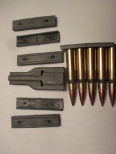308 / 30-06 / 7.62x51 FIVE round stripper clips Qty of 6 with one charger
