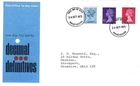 24/10/1973  GB FDC -  Machin decimal definitives -  GPO First Day Cover