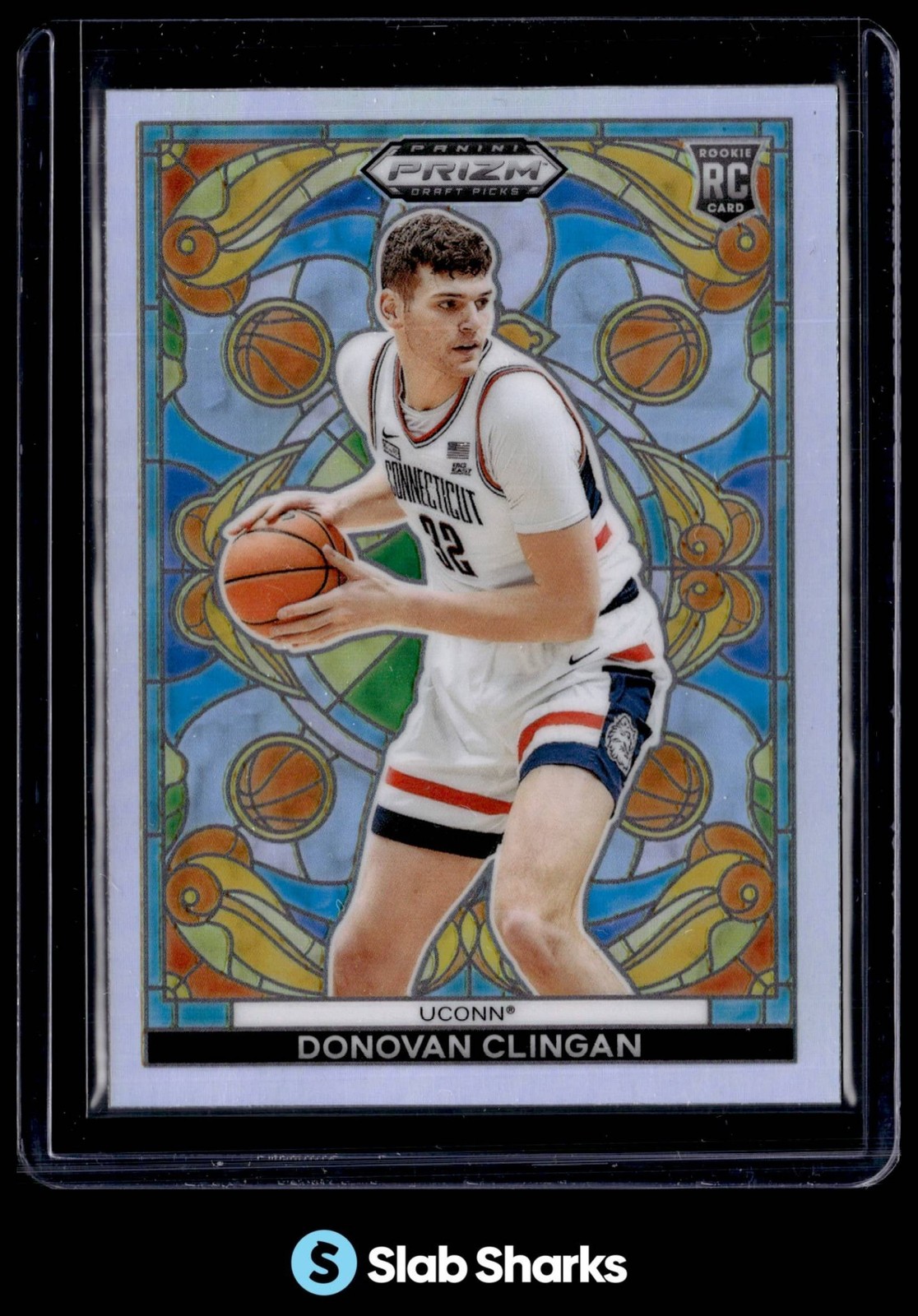 2024 PANINI PRIZM DRAFT PICKS COLLEGIATE #15 DONOVAN CLINGAN STAINED GLASS RC