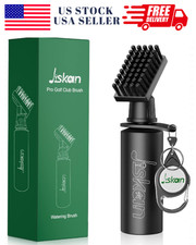 Pro Golf Club Brush Cleaner with Retainer Clip and Squeeze Water Bottle 7.5 Inch