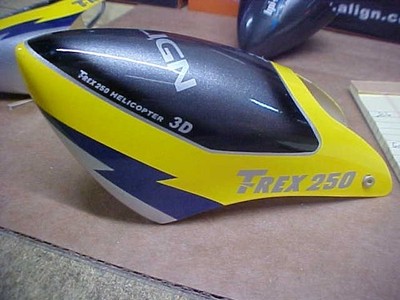 ALIGN H25050T = 250 FIBERGLASS CANOPY, PAINTED: TREX 250 (USED)