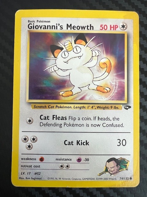 Pokemon TCG Giovanni's Meowth Gym Challenge 74/132 Common HP