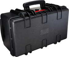 Hard Camera Case with Wheels, Large, Black, Solid, 22"L X 14"W X 9.8"H