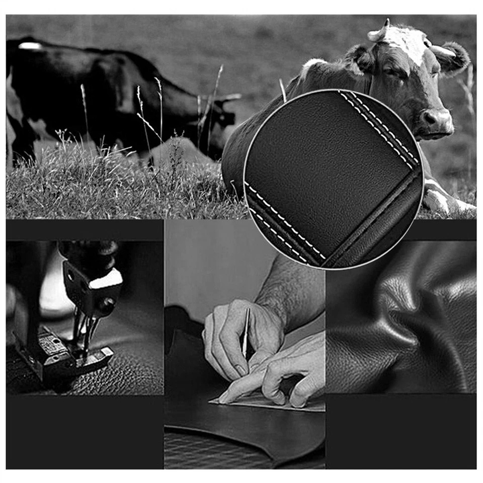 2PCS Car Seat Belt Cover Shoulder Pads Protector Black Leather FIT For Lexus