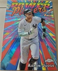 2025 Topps Chrome AARON JUDGE Blue Refractor POWER Insert Card #PP-1 YANKEES MVP