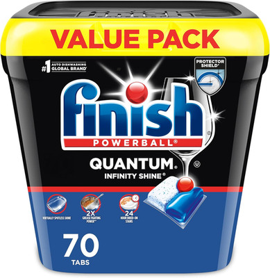 Finish Quantum Infinity Shine Dishwasher Pods, No Pre-Rinse Dishwasher Detergent