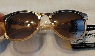 Foster Grant Sunglasses Beige Frame 100% UV Max Block Women's