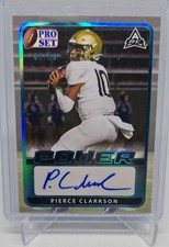 2021 Leaf Pro Set Power -Autographs Pierce Clarkson #BA-PC1 Platinum /99