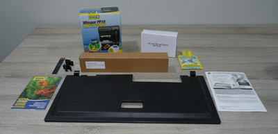 Tetra Whisper PF 10 Fish Filter, Hood, Heater, LED Light Strrip &Temp Strip New