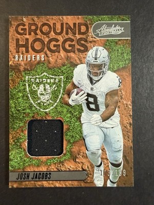 2023 Panini Absolute Ground Hogs JOSH JACOBS Patch /199 #GH-30 Raiders