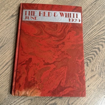 1929 Lowell High School Yearbook  San Francisco California  Red And White HC