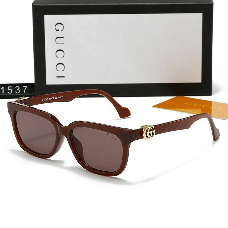 Gafas de sol cuadradas Gucci para hombre/mujer gafas para montar al aire libre moda y estuche Foto 4 de 4
