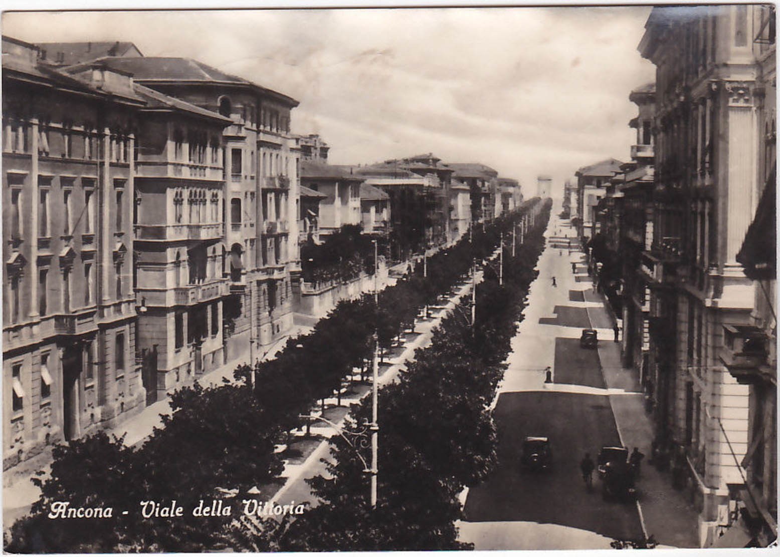 ANCONA - VIALE DELLA VITTORIA - VIAGG. 1957 -58169-