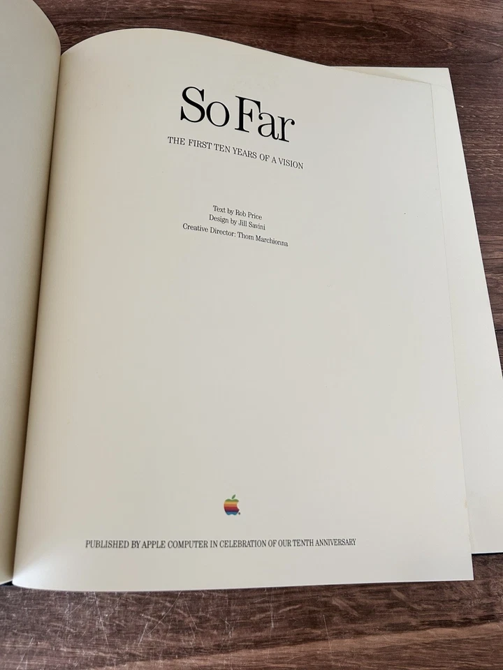 So Far: The First Ten Years of a Vision (Apple Computer 10th Anniversary) 1st Ed - Image 4 of 4