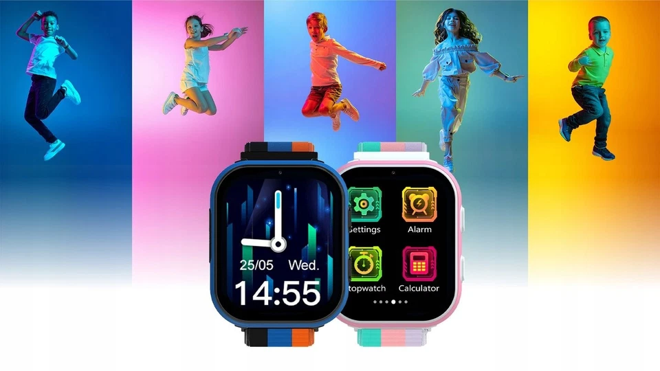 Smartwatch für Kinder - 4G LTE, GPS, Kamera, Spiele, SOS Funktion Kiano Joy - Bild 3 von 4