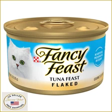 Purina Fancy Feast Wet Cat Food Flaked Tuna Feast - 24x3oz Cans