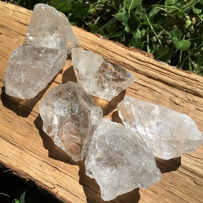 Klar Quarz HYALIN Bergkristall grob Jumbo Kristall Heilung Chakra Reiki Zen