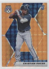 2021 Panini Mosaic Rookie Fluorescent Orange Prizm 10/25 Cristian Pache #230 nd3