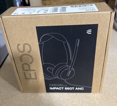 Impact 860T ANC Dual-Sided Wired Headset with Active Noise Cancellation, Micr...