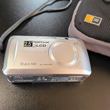 Olympus Stylus 500 5.0MP Digital Camera 256MB xD-Picture Card Drained Battery