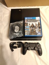 Sony Playstation 4 500GB Black Console PS4 W/ Controller Cords Tested Working