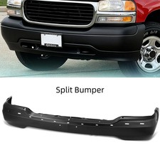 Black Steel Front Bumper Face Bar For 1999-2006 Gmc Sierra 1500 Yukon Xl 1500