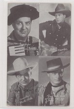 1938 Exhibit Movie Stars 4-on-1 Made In USA Smiley Burnette Smily Tom Tyler 0s4