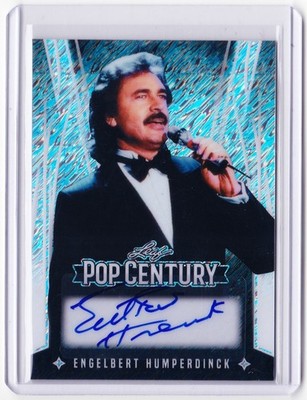 Engelbert Humperdinck 2025 Leaf Metal Pop Century Auto Card # /10 !! Release Me