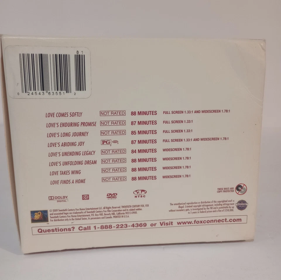 The Complete Love Comes Softly Collection DVD 2009 8-Disc Set Movie Janette Oke - Image 4 of 4