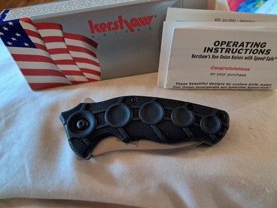 1820 Kershaw ''Needs Work'' Knife plain blade 1820 1st production 1 of 500  USA 