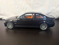AUTOart 1:18 BMW E46 M3 Coupe Black Tan Interior Diecast Model With Original Box