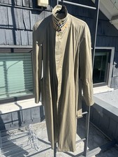 Vintage Burberrys  Trench Coat 1970s Made In England Beige 100 Cotton Size 40L