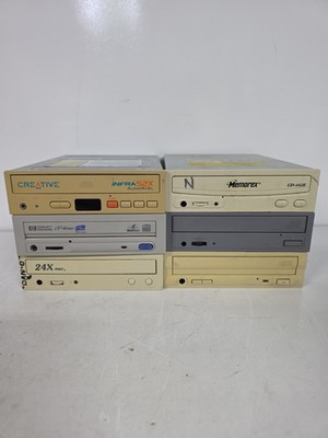 CD-ROM Disk Drives Lot Of 6 Multi Brand / Color