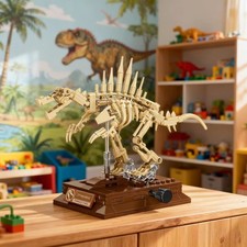 MOC Spinosaurus Dinosaur Fossil Building Blocks Set (268 Pcs)