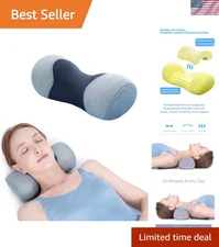 Neck Roll Pillow Cervical Memory Foam Cushion Support for Neck Pain Relief
