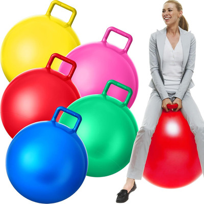 5 Pcs 29'' Hopper Ball Set with Pump - Fun Outdoor Jumping Game for All Ages