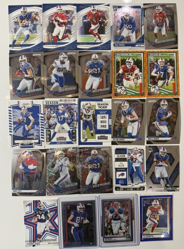BUFFALO BILLS 24 Card Team Lot Rookies Parallels Inserts More