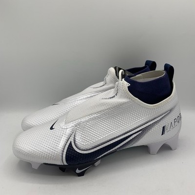 Nike Vapor Edge Pro 360 Football Cleats Mens Size 9 White Midnight Navy