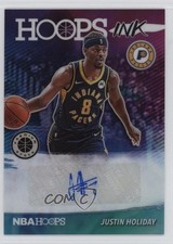 2019-20 Panini NBA Hoops Premium Stock Hoops Ink Justin Holiday #HI-JHO Auto