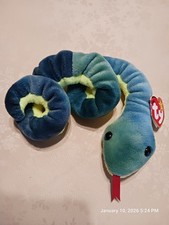 Ty Beanie Baby Hissy Snake Beanbag Plush Original Tag 1997 PE 4185 Gen 5
