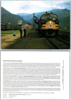 #ad #ad Continental Northern Pacific 6507 North Coast Limited Alaska Postcard $3.99