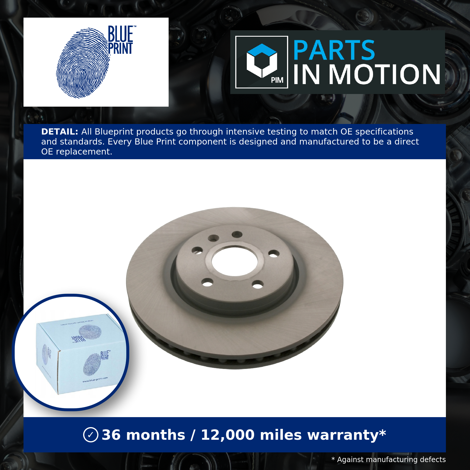 2x Brake Discs Pair Vented Front 321mm ADW194303 Blue Print Set 13501320 0569064