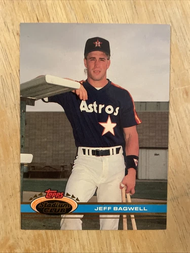 1991 Topps Stadium Club Baseball #388 Jeff Bagwell Rookie Houston Astros RC HOF
