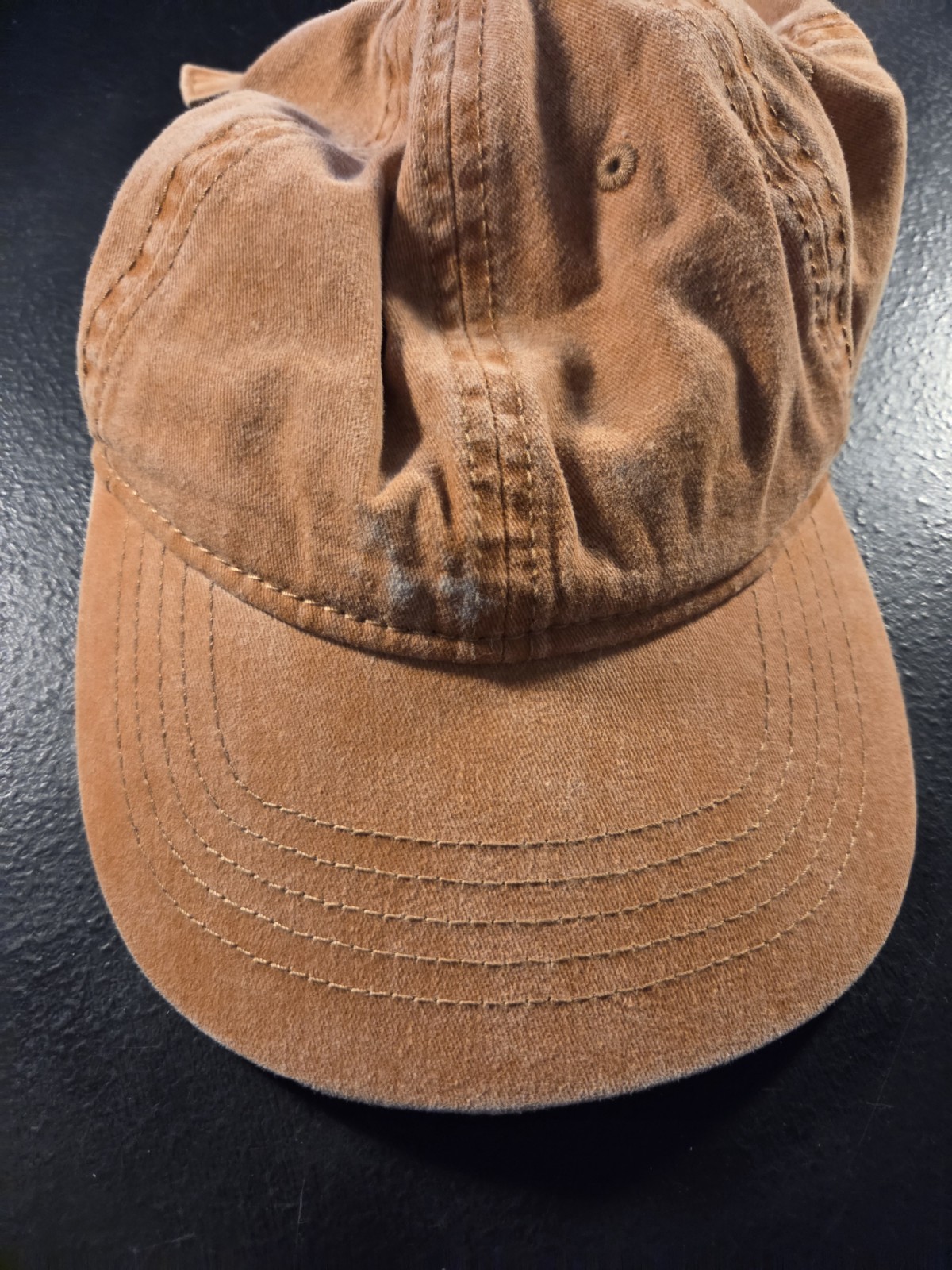 Solid Blank Red Orange  Adjustable Cap Hat - image 1