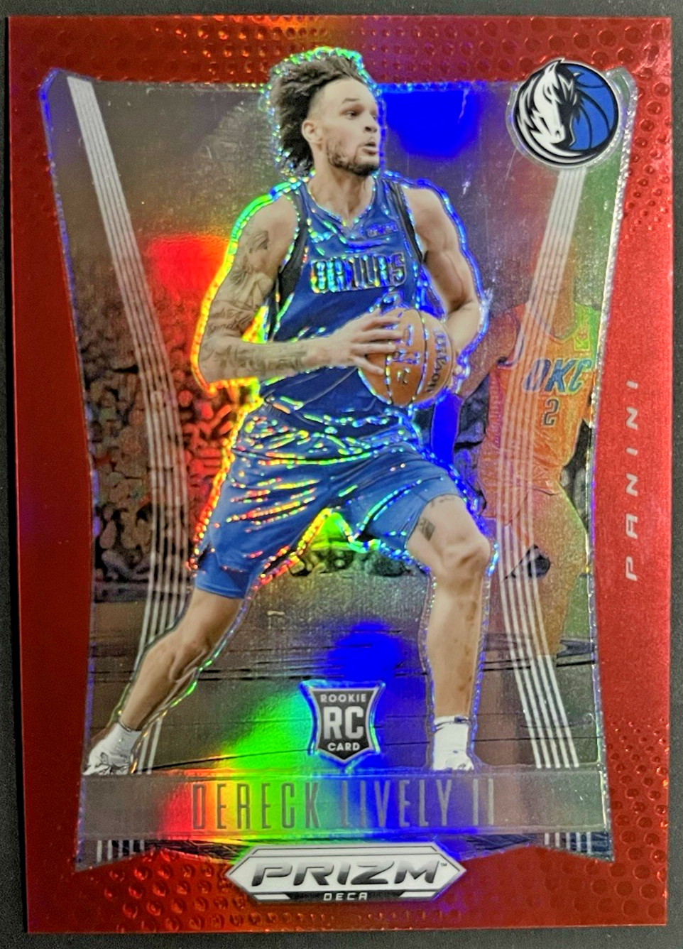 Dereck Lively II 2023-24 Panini Prizm Deca #96 Red Prizm Rookie RC /199