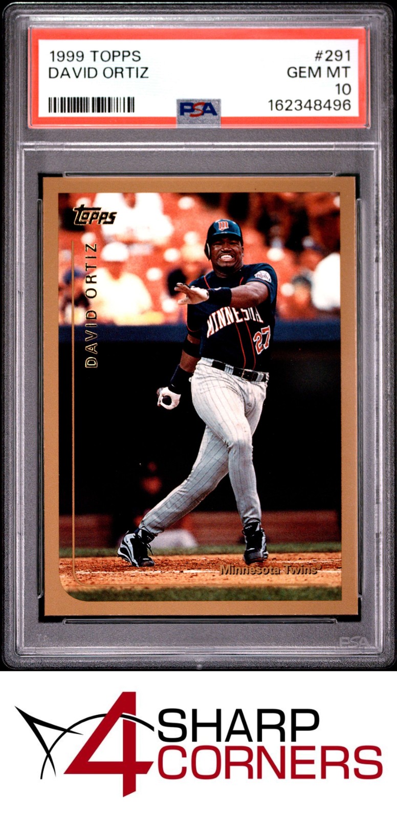 1999 TOPPS #291 DAVID ORTIZ TWINS HOF PSA 10