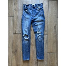 BKE Parker Skinny Jeans Women 25 Blue High Rise Distressed Ankle Universal Fit
